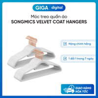 [HCM] Móc treo quần áo bọc nhung Songmics Velvet Coat Hangers - Set 50 chiếc - Chống trượt - Nhập khẩu Đức