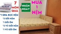 (HCM) Nệm cao su non american (Giá tại nhà máy) 1M6 X 2M X 10CM  @  TẲNG 7 MÓN QUÀ - HỒ HIỀN CHĂN DRA GA GỐI NỆM 5