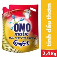 [HCM] Nước giặt Omo Matic Tinh dầu thơm Comfort túi 2,4kg [Hoang BT]