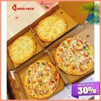 [HCM QP] SET 50 Hộp Đựng Bánh Pizza Dùng Một Lần Hàng Trơn Nhiều Size Giá Sỉ