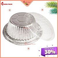 [HCM QP] SET 50 Tô Nhôm/Chén Nhôm size 850ml Kèm Nắp NHỰA TRONG Đựng Thực Phẩm Dùng Một Lần Cao Cấp