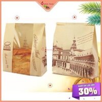 [HCM QP] Sỉ 100 Túi GIẤY Đựng Bánh Mì Hoa Cúc Loại Ngang size 33cm Hàng Loại Đẹp