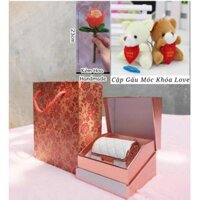 "[HCM] Quà Tặng Hộp Son Thỏi HOMPAR Gồm 3 Son Màu+1 Son Dưỡng Ẩm Mịn Môi Lâu Phai Kèm Dây Chuyền Có Hộp Đựng Túi Xách"