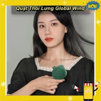 [HCM] - Quạt Mini Kẹp Thổi Lưng Global Wind Xoay 360 Độ , Pin 900mAh Sạc USB - King Market's