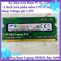 HCM RAM Laptop 4Gb DDR3L / 4Gb PC3L cũ tháo máy Bus 1600 MHz (Ram Laptop PC3L-12800s cũ)