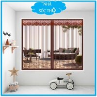 [HCM] Rèm Chống Muỗi cửa sổ dán tường từ tính có nam châm tự đóng, không khoan, ngăn muỗi côn trùng - Rèm chống muỗi