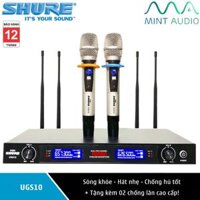 [HCM][ SaLe 50% ] TOP 2 ™ Mic Karaoke Không dây Bán Chạy Nhất Hiện Nay Mua dàn Karaoke Gia Đình Micro Không Dây Shure UGS10 4 Dâu Mic Có Khả Năng Chống Hú Rất Tốt Chất Âm Hay Chống Nhiễu Thiết Kế Bắt Mắt Tay Mic Kim Loại Chắc Chắn.