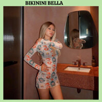 (HCM) Set Bikini Đồ Bơi Đi Biển Nữ Hot Trent Baby Three Set 3 chi tiết 2 màu dễ thương cho các tình yêu lựa chon BELLA