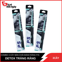 [HCM SHIP 2H] COMBO 3 CÂY BÀN CHẢI ĐÁNH RĂNG P/S DETOX TRẮNG RĂNG 1 CÂY ĐƠN