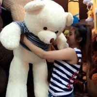 [HCM ship hỏa tốc 2h]Gấu Bông Gấu teddy khổ 1m2 cao 1m( nâu,cf sữa,trắng,tím,hồng)