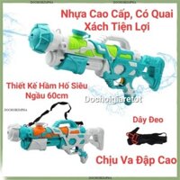 HCM Size 60cm Đồ Chơi Súng Bắn Nước Vòi Đơn Nén Hơi Áp Lực Cỡ Lớn Có Dây Đeo