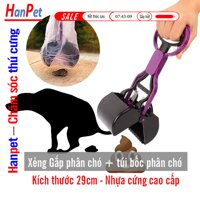 HCM-SP1200  Gắp Phân chó loại Cán ngắn (tặng 1 cuộn nilon hốt kít) xẻng dọn kít chó [bonus]