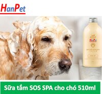 HCM- Sữa Tắm chó thế hệ mới SOS SPA gold cao cấp dành cho chó. - 510ml (dùng cho mọi loại chó mèo) thích hợp các spa chăm sóc chó mèo chuyên nghiệp [bonus]