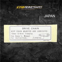 (HCM) Tem Dán Carte CUB (thông số xích) Đèn Vuông , Đái Yên , Liềm Hàng Chính Hãng HONDA Nhập Khẩu Nhật Bản