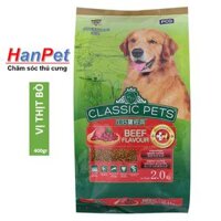 HCM-Thức ăn chó CLASSIC PETS - 400gr (thức ăn khô cho mọi loại chó trên 10kg) THỨC ĂN CHUỘT HAMSTER-HP10316TC hạt cho chó [bonus]