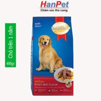 HCM-Thức ăn hạt cao cấp SmartHeart Adult (dành cho chó trên 1 năm tuổi) - gói 400gr - (hanpet 206)-HP10326TC [bonus]