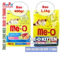 HCM -Thức ăn viên cho mèo con  Me-O KITTEN (vị CÁ BIỂN) THức ăn dạng hạt khô cho mèo dưới 1 tuổi hạt mèo xuất xứ Thái Lan [bonus]