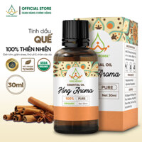 [HCM] Tinh dầu thiên nhiên Quế KING AROMA 30ml/ 100ml làm thơm phòng thư giãn Sả Chanh/ Bạc Hà/ Cam Ngọt/ Hoa Hồng