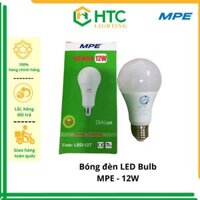 HCM, toàn quốc Bóng Đèn tròn Led BULB 12W - Thương Hiệu MPE - Vàng - 3500K