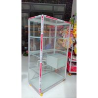 (HCM) - Tủ Bán Hàng - Tủ Trưng Bày - Tủ Nhôm Kính Cao Cấp Cửa Lùa Có Ngăn Kéo Để Tiền - Mã: TTRBNK02 - NK01- 804014TB -