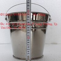 (HCM) - Xô INOX Cao Cấp – Xô Đáy Nhọn Dung Tích Chứa Khoảng 5 Lít - Mã: XĐN02I3 – tr1 -