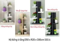 [HCM]1 Kệ sách đứng để sách để cây đa năng 4 tầng gỗ chống trầy giúp để tài liệu hiệu quả S03.4 (nhiều màu) - BH 3 tháng Diachire