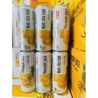 [HCM]1 thùng Nước ép Dứa tươi Doveco 24 lon nước ép dứa tươi nguyên chất siêu ngon pineapple juice