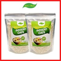 [HCM]2 gói hạt yến mạch cán vỡ Lets Nuts túi 1kg làm ngũ cốc giảm cân bột yến mạch người tập gym bổ sung chất dinh dưỡng