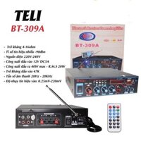 [HCM]Amply Bluetooth karaoke TELI BT-309A bộ khếch đại âm thanh Hifj chuyên dùng cho xe ô tô, loa gia đình