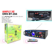 [HCM]Amply xe oris BT-266 có bluetooth công suất 80W hát karaoke trên xe ô tô với đầy đủ chức năng Volume, Echo, Bass