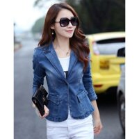 [HCM]Áo khoác jean giả vest nữ siêu hot