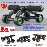 [HCM]Bai Tap Bung Hieu Qua Con Lăn Tập Cơ Bụng 4 Bánh NSK-007 Mẫu Mới 2019 Giúp Giảm Mỡ Và Săn Chắc Vùng Bụng Giảm Giá 50%  - Bh Uy Tín 1 Đổi 1 Bởi New - Sky