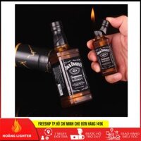 [HCM]Bật Lửa YaNuo JM500 Xài Gas Lửa Thường Kiểu Dáng Chai Rươu Whiskey Đẹp Mắt Như Thật