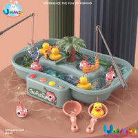 [HCM]BỘ ĐỒ CHƠI CÂU CÁ ĐỒ CHƠI CÂU VỊT DƯỚI NƯỚC PHÁT NHẠC CHO BÉ MẪU MỚI 2020 – Hồng Orange