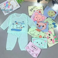 [HCM]Bộ quần áo trẻ em dài tay đồ bộ cotton giấy cho bé trai bé gái từ 4kg đến 22kg hàng VN [Chuột Lắc Store]