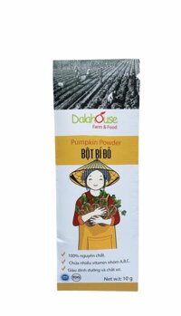 [HCM]Bột bí đỏ sấy lạnh Dalahouse (túi 10gr) nguyên liệu làm bánh tạo màu tạo mùi tự nhiên an toàn bột ăn dặm cho bé