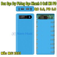 [HCM]Box sạc dự phòng 8 cell sạc nhanh QC 3.0 PD 3.0 M8 PD