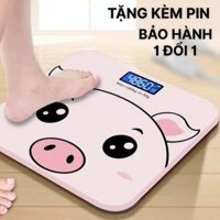 [HCM][CÂN CHUẨN 100%] - CÂN ĐIỆN TỬ HÌNH HEO SIÊU XINH CHỊU LỰC TỐT LÊN ĐẾN 180 KG MẶT KÍNH SANG TRỌNG - SIÊU ĐẸP TIỆN LỢI THEO DÕI SỨC KHỎE NHIỆT ĐỘ CHO MỌI NHÀ