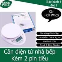 [HCM]Cân điện tử thực phẩm nhà bếp electronic kitchen scale 5kg + 2 pin AAA Tmark