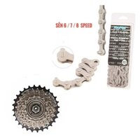 [HCM]Combo Líp 7 tầng xe đạp shimano và sên xích xe đạp Toopre/YBN/Shimano 678 Speed