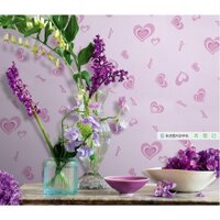 [HCM]CUỘN 20M X 0.45M DECAL GIẤY DÁN TƯỜNG TRÁI TIM HỒNG KEO SẴN BÓC DÁN A094A