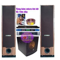 [HCM]DÀN KARAOKE VIP LOA YAMAHA ĐẨY VANG SỐ/SUB/BXL TẶNG MICRO KTV K8 HÁT CỰC HAY