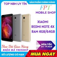 [HCM]Điện Thoại XIAOMI REDMI NOTE 4X 2 Sim Bản Đầy đủ Tiếng Việt Màn hình IPS LCD  5.5  Full HD Android 6.0 -Dung lượng pin: 4100 mAh bao đổi 7 ngày tận nhà miễn phí