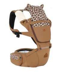 [HCM]Địu Em Bé Đa Chức Năng Nhiều Tư Thế I-Angel Animal Hipseat Carrier IA-120-CM 3-36 Tháng (Da Bò)