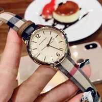 [HCM]Đồng hồ nữ dây da Burbery BU10113 size 32mm fullboxchống nướcvỏ thép không gỉĐồng hồ nữ sang trọng