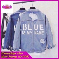 [HCM]*Free Ship 99k* -- Sales Áo Khoác Jean Màu Xanh Dành Cho Nữ AKJN09<----- PTP Fashion