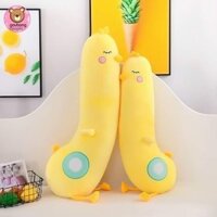 [HCM]Gấu Bông Con Vịt Vàng , Gối Ôm Hình Thú Con Gà ,Con Vịt Vàng, Hàng Cao Cấp 2 Lớp Kích Thước 80Cm- 1M