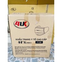 [HCM]Giá xưởng sỉ 1 thùng 50 hộp khẩu trang y tế 4 lớp kháng khuẩn 4uk tiêu chuẩn Hàn Quốc (50 cái/hộp)