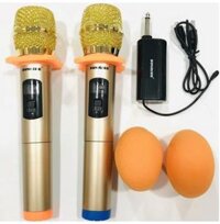 [HCM][HÀNG CHUẨN LOẠI 1] Trọn Bộ 2 Micro Karaoke Không Dây Shuae Sm-6.6 Mic Không Dây Micro Không Dây Karaoke Giá Rẻ Hát Hay Cho Loa Xách Tay Loa Kéo Amly Karaoke Sóng Khỏe Pin BềnChất Lượng TốtBắt Sóng XaLọc Âm ChuẩnSale 50%Bh 6 Tháng