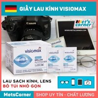 [HCM][Hàng Đức]Giấy lau kínhgiấy lau lens máy ảnh Điện thoại Visiomax [52 miếng]